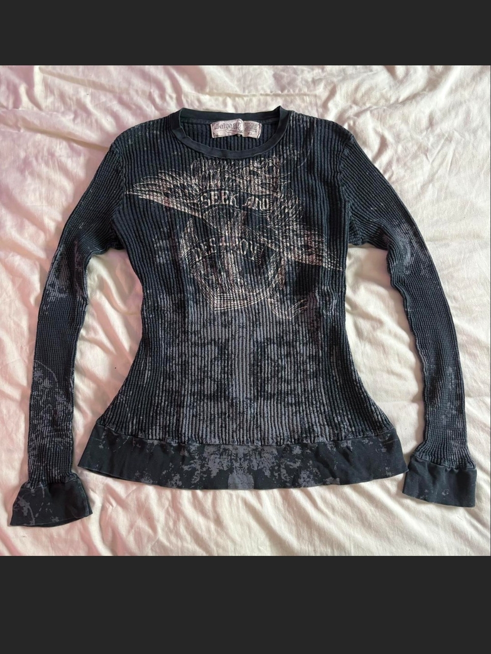 Salvage 'Seek And Destroy' Thermal Shirt. XL Fits L